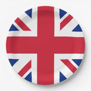 Verenigd Koninkrijk Union Jack Vlag van Britse Kol Papieren Bordje