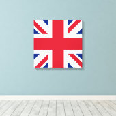 Verenigd Koninkrijk Union Jack Vlag van de Britse Canvas Afdruk (Insitu (Houten vloer))