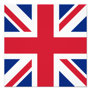 Verenigd Koninkrijk Union Jack Vlag van de Britse  Foto Afdruk