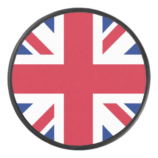 Verenigd Koninkrijk Union Jack Vlag van de Britse  Hockey Puck (Voorkant)