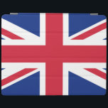 Verenigd Koninkrijk Union Jack Vlag van de Britse  iPad Cover<br><div class="desc">De Union Jack, een wandtapijt geweven met draden van de geschiedenis, fladdert trots, een symbool van een natie gesmeed in eenheid. Het verhaal begint in 1606, toen koning Jacobus VI van Schotland de Engelse troon besteeg als koning Jacobus I. Om de vereniging van deze twee koninkrijken te herdenken, gaf hij...</div>