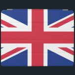 Verenigd Koninkrijk Union Jack Vlag van de Britse  iPad Cover<br><div class="desc">De Union Jack, een wandtapijt geweven met draden van de geschiedenis, fladdert trots, een symbool van een natie gesmeed in eenheid. Het verhaal begint in 1606, toen koning Jacobus VI van Schotland de Engelse troon besteeg als koning Jacobus I. Om de vereniging van deze twee koninkrijken te herdenken, gaf hij...</div>