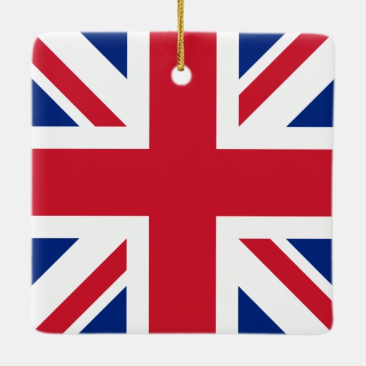 Verenigd Koninkrijk Union Jack Vlag van de Britse  Keramisch Ornament (Achterkant)