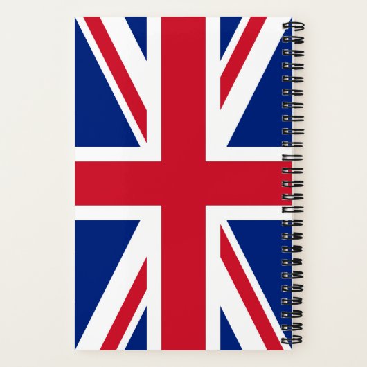 Verenigd Koninkrijk Union Jack Vlag van de Britse  Notitieboek (Achterkant)