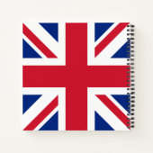 Verenigd Koninkrijk Union Jack Vlag van de Britse Notitieboek (Achterkant)
