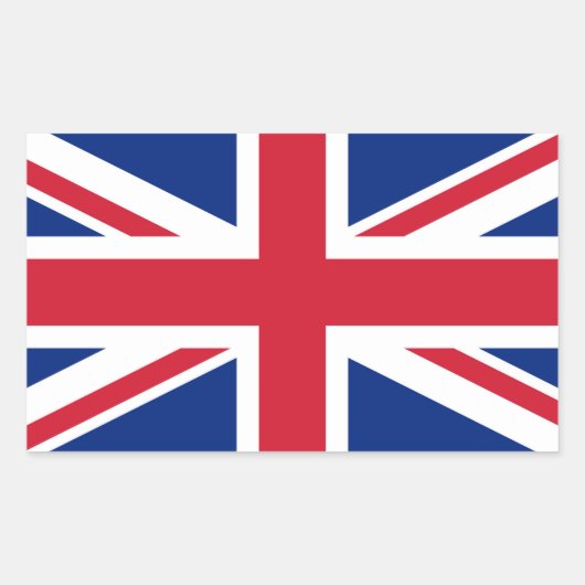 Verenigd Koninkrijk Union Jack Vlag van de Britse  Rechthoekige Sticker (Voorkant)