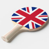 Verenigd Koninkrijk Union Jack Vlag van de Britse Tafeltennisbatje (Voorkant Gekanteld)