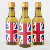 Verenigd Koninkrijk Union Jack Vlag van de Britse  Wijn Etiket (Flessen)