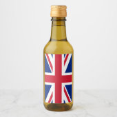 Verenigd Koninkrijk Union Jack Vlag van de Britse  Wijn Etiket (Voorkant)