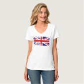Verenigd Koninkrijk Vlag Cool T-Shirt - Engeland (Voorkant volledig)