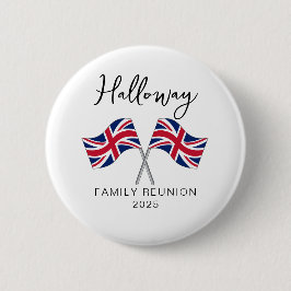 Verenigd Koninkrijk Vlag Familie Reünie Ronde Button 5,7 Cm