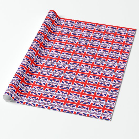 Verenigd Koninkrijk Vlag Gift Cadeaupapier (Uitgerold)