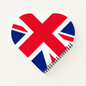 Verenigd Koninkrijk vlag Notitieboek (Achterkant)