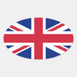 Verenigd Koninkrijk * Vlag ovaal ticker Ovale Sticker