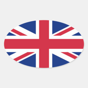 Verenigd Koninkrijk * Vlag ovaal ticker Ovale Sticker