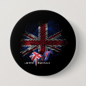 Verenigd Koninkrijk Vlag Ronde Button 7,6 Cm (Voorkant)