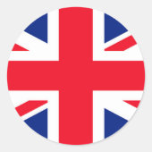 Verenigd Koninkrijk vlag Ronde Sticker (Voorkant)