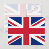 Verenigd Koninkrijk, vlag van het Verenigd Koninkr Briefkaart (Voorkant / Achterkant)