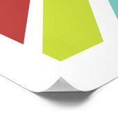 Verenigd Koninkrijk, vlag voor meerdere kleuren Poster (Hoek)