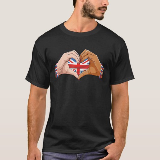 Verenigd Koninkrijk Vrouwen Mannen Patriottische B T-shirt (Voorkant)