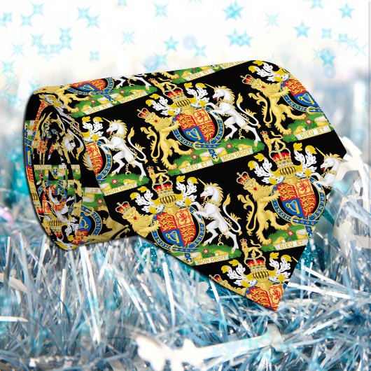 Verenigd Koninkrijk wapenschild, Britse vlag, zwar Stropdas