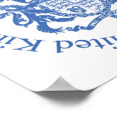 Verenigd Koninkrijk wapenschild Poster (Hoek)