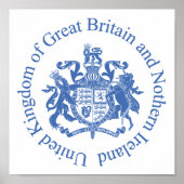 Verenigd Koninkrijk wapenschild Poster (Voorkant)