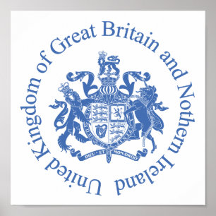 Verenigd Koninkrijk wapenschild Poster