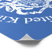 Verenigd Koninkrijk wapenschild Poster (Hoek)