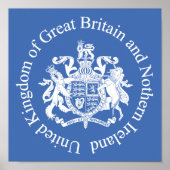 Verenigd Koninkrijk wapenschild Poster (Voorkant)