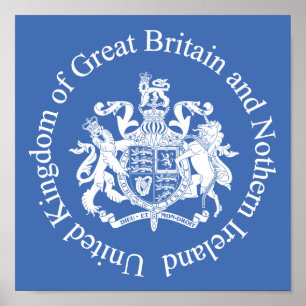 Verenigd Koninkrijk wapenschild Poster
