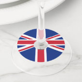 Verenigd Koninkrijk Wijnglaslabel (Dichtbij)