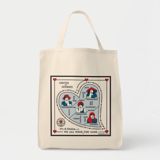 Verenigd of verdeeld_ tote bag (Voorkant)