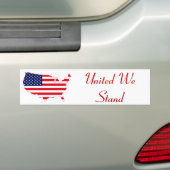 Verenigd Staan We Bumpersticker (Op auto)