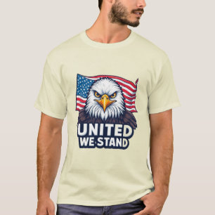 Verenigd Staan We Patriotisch USA-ontwerp T-shirt