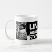 Verenigd tegen zionisme koffiemok (Links)