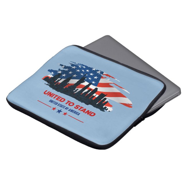 Verenigd tot standaard | 13-inch laptophoes laptop sleeve (Voorkant top)