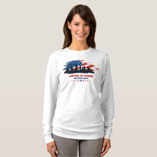 Verenigd tot standaard Lange hoes voor vrouwen T-shirt