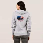 Verenigd tot standaard | Vrouwenpitten Hoodie (Achterkant volledig)