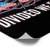 verenigd wij zijn verdeeld wij zijn Herfst patriot Poster (Hoek)