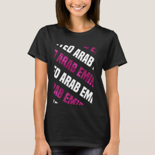 Verenigde Arabische Emiraten Camo Pattern Pink Cam T-shirt