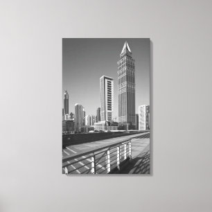 Verenigde Arabische Emiraten, Dubai, Dubai City. Canvas Afdruk
