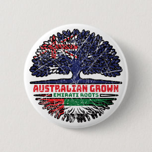 Verenigde Arabische Emiraten Emirati Australische Ronde Button 5,7 Cm