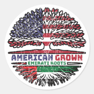 Verenigde Arabische Emiraten Emirati Verenigde Sta Ronde Sticker