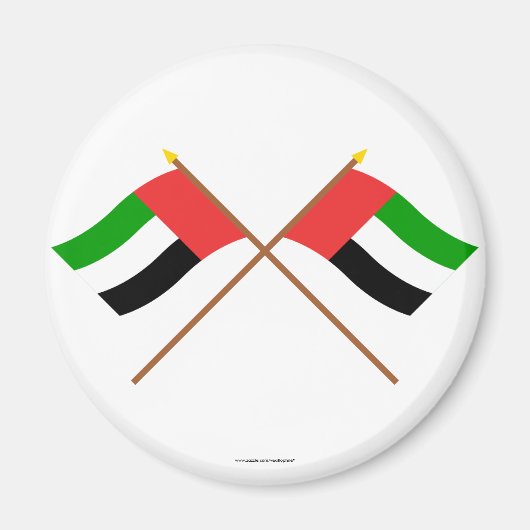 Verenigde Arabische Emiraten en Fujairah gekruiste Magneet (Voorkant)