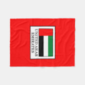 Verenigde Arabische Emiraten Fleece Deken (Voorkant (Horizontaal))