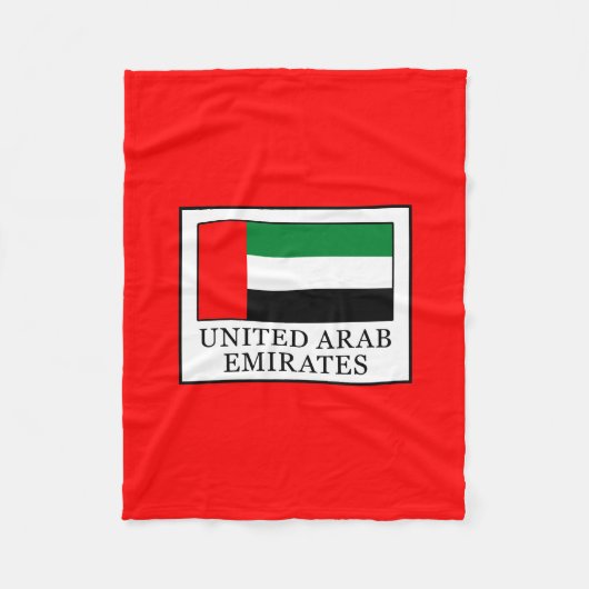 Verenigde Arabische Emiraten Fleece Deken (Voorkant)