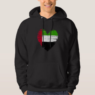 Verenigde Arabische Emiraten Heart Emirati Vlag Em Hoodie
