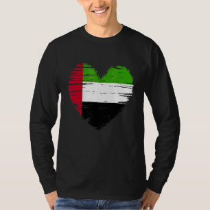 Verenigde Arabische Emiraten Heart Emirati Vlag Em T-shirt