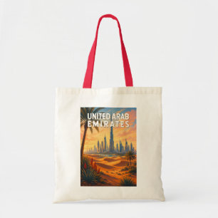 Verenigde Arabische Emiraten Illustratie Reis Kuns Tote Bag